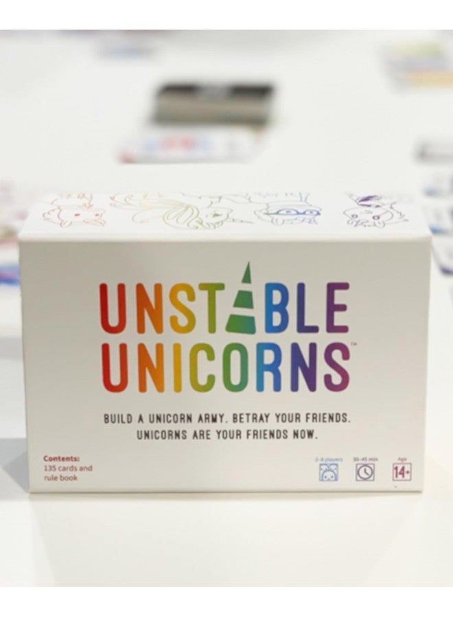 Unstable Games لعبة Unstable Games Unstable Unicorns الورقية - لعبة استراتيجية جماعية من 2 إلى 8 لاعبين، للأعمار من 8 سنوات فما فوق - لعبة ورق مسلية لأمسيات الألعاب العائلية من مبتكري لعبة Here to Slay - Image 2